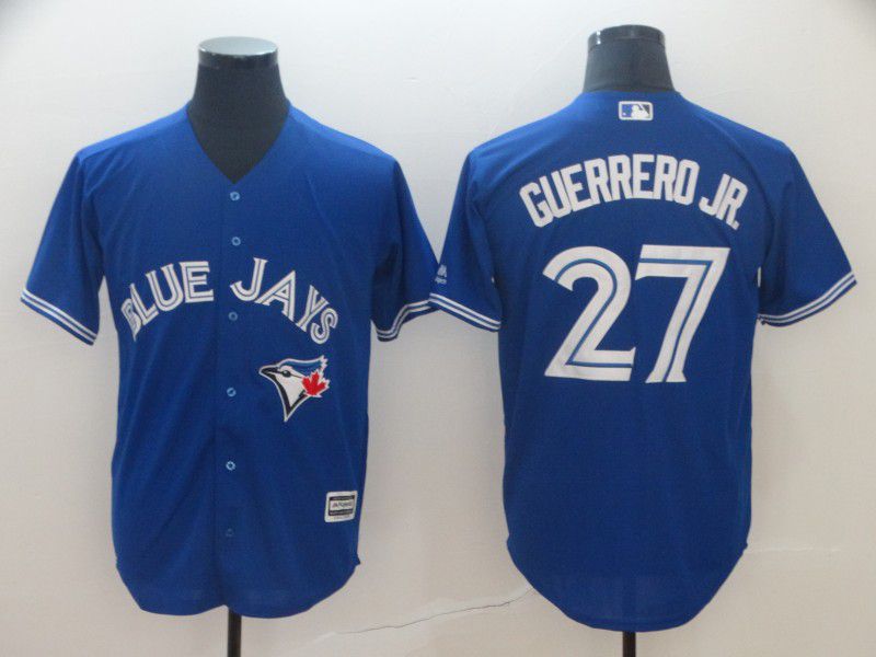 Men Toronto Blue Jays #27 Guerrero jr Blue Game MLB Jersey->chicago white sox->MLB Jersey